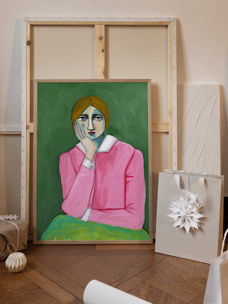 Vintage Lady in pink