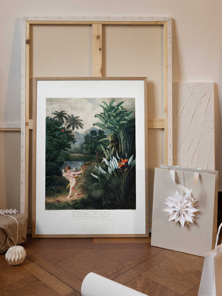 Cupid Inspiring Plants with Love from The Temple of Flora (1807)