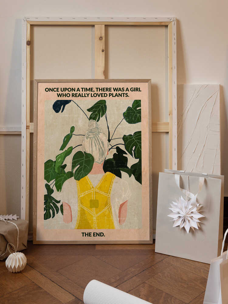 Plant Girl (grey:vintage)