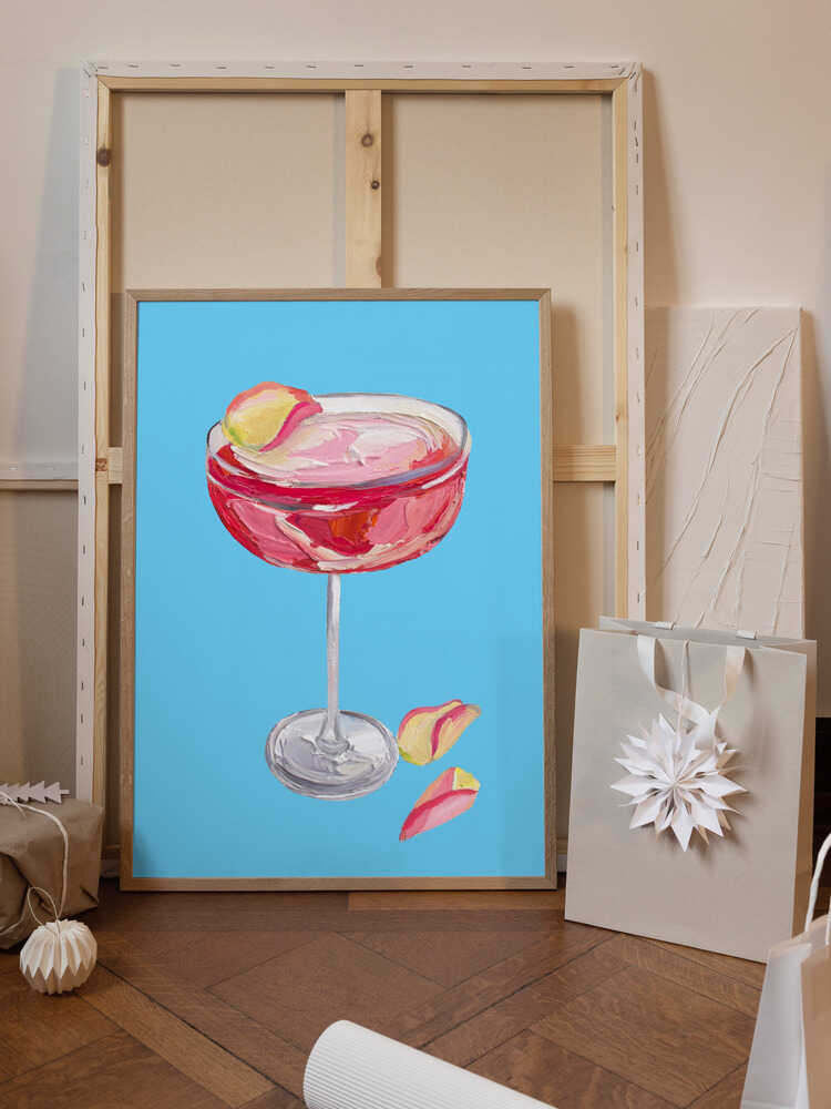 Sparkling Rose Gin Cocktail