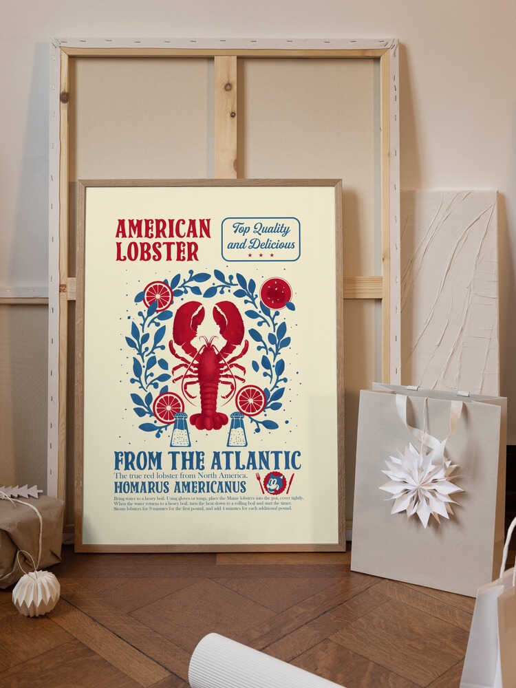 Lobster kitchen print