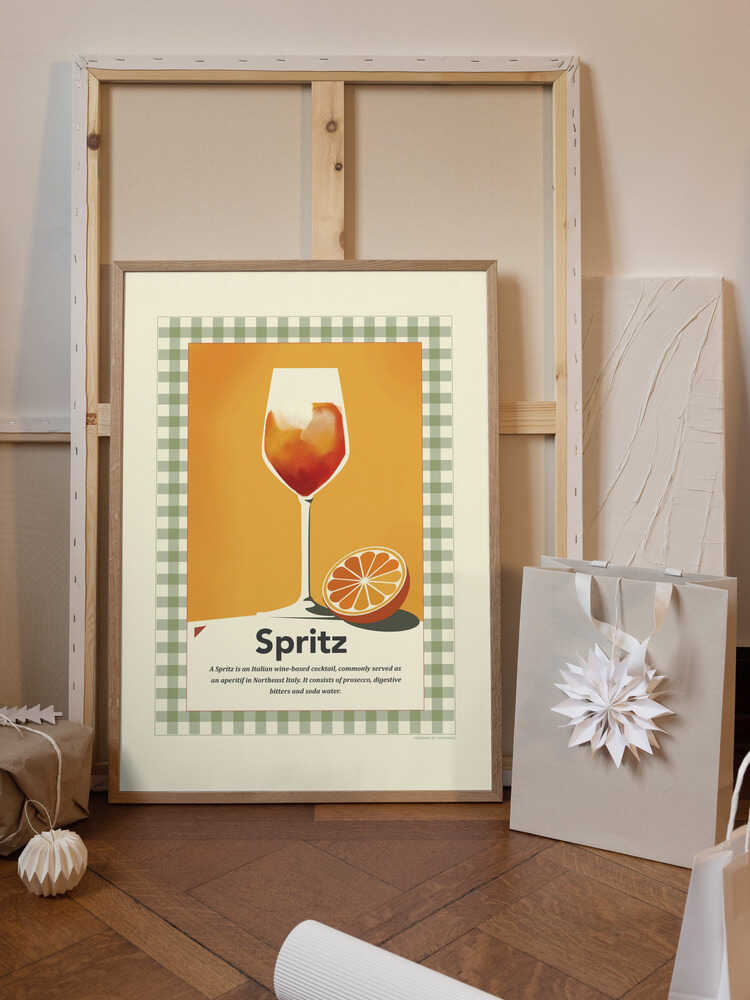 Spritz retro print