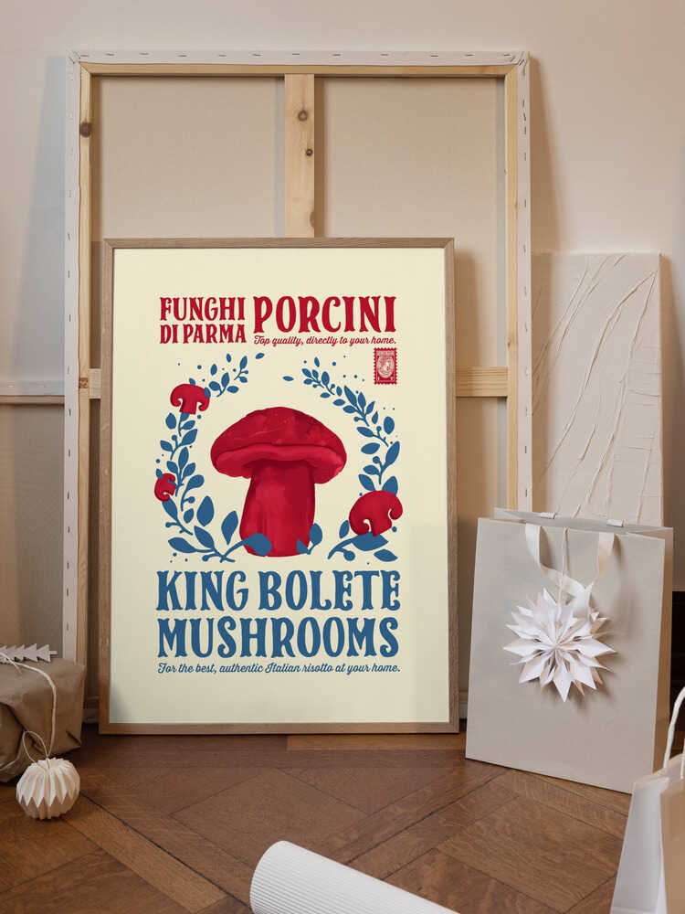 Porcini kitchen print