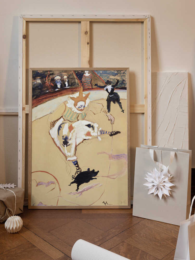 At the Circus Fernando Medrano With a Piglet (ca. 1889)