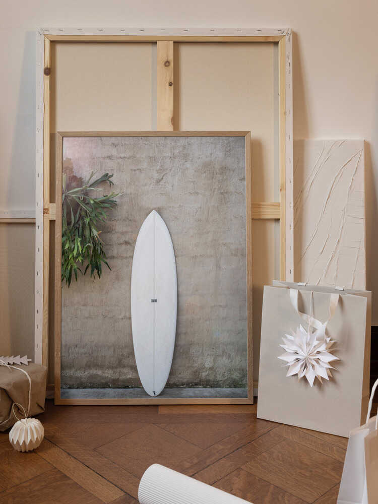 White Surfboard