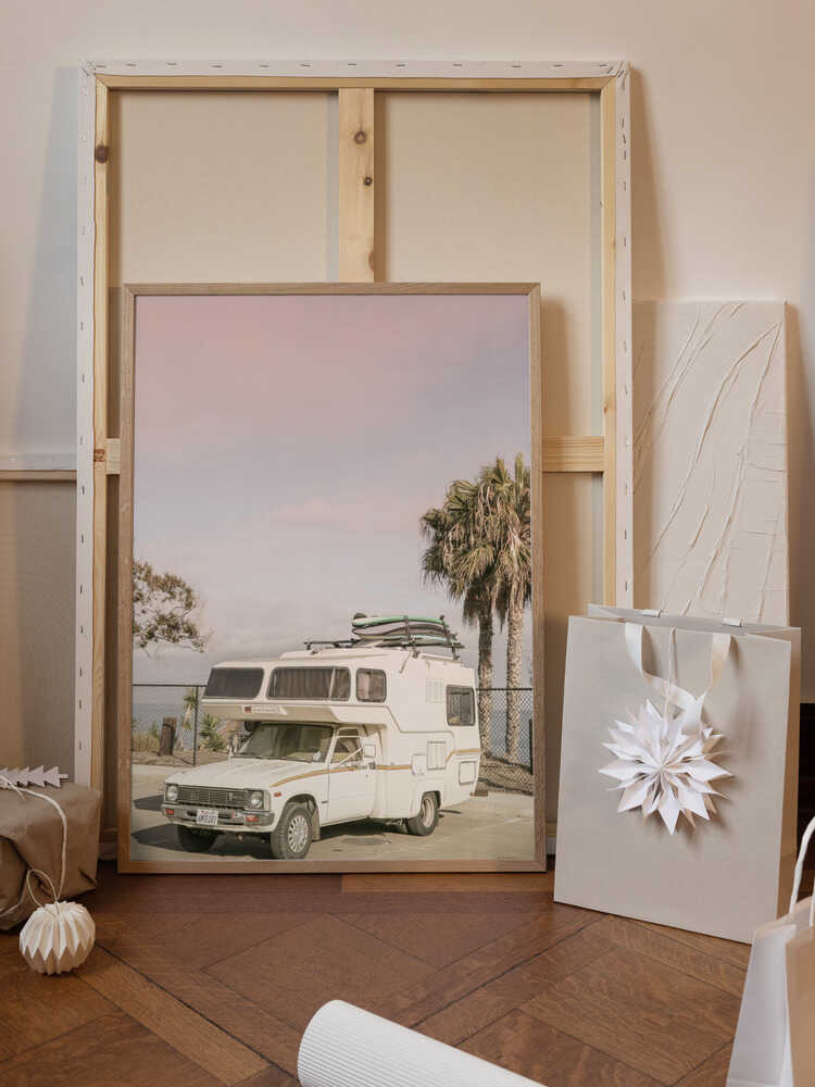 Vintage Camper Parked