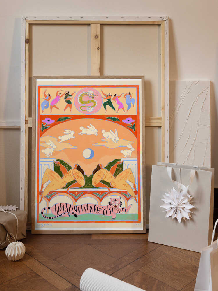 Rabbit Jumps Over the Moon