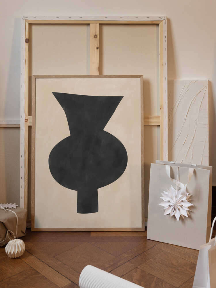 Abstract Vase Silhouette