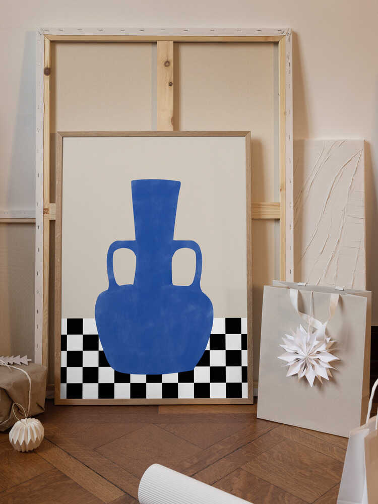 Azure Vase Chess Board