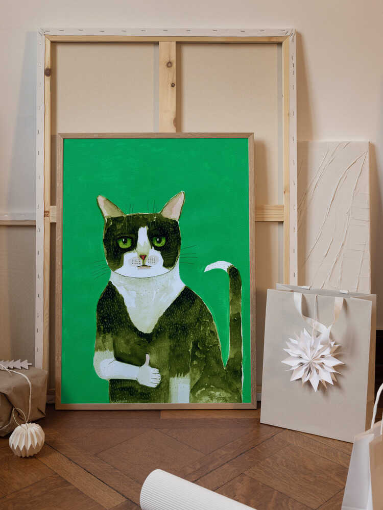 Tuxedo Cat Thumbs Up