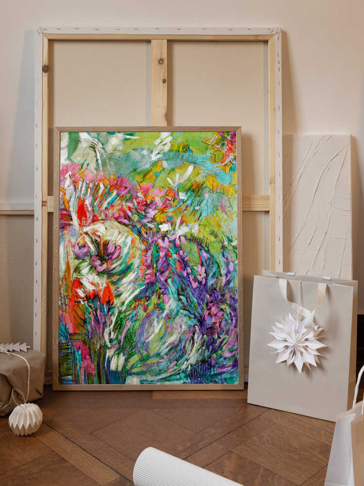 Pink Blossoms Abstract