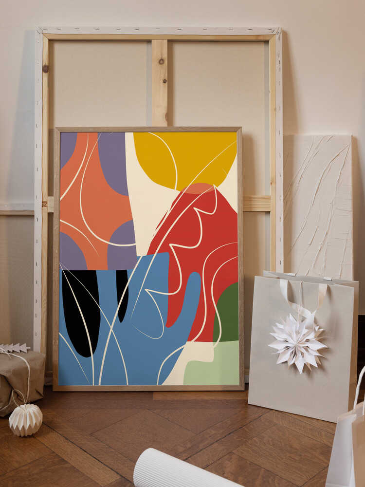 Abstract Color Collage