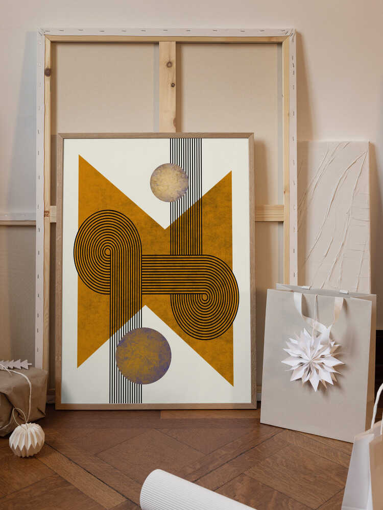 Textured Mid Century Composition 4