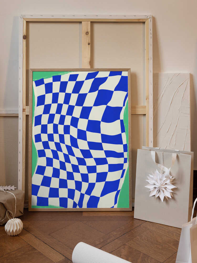 Blue Checker Pattern