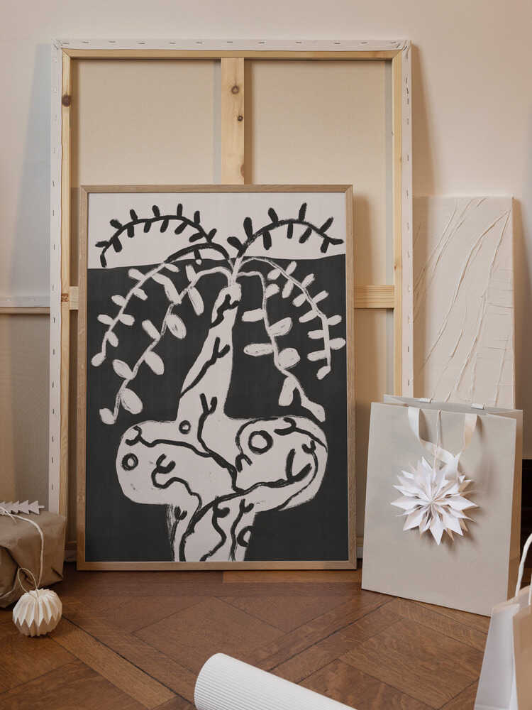 Rustic Pot Plant On the Table