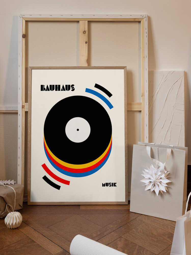 Bauhaus Musik Retro Illustration