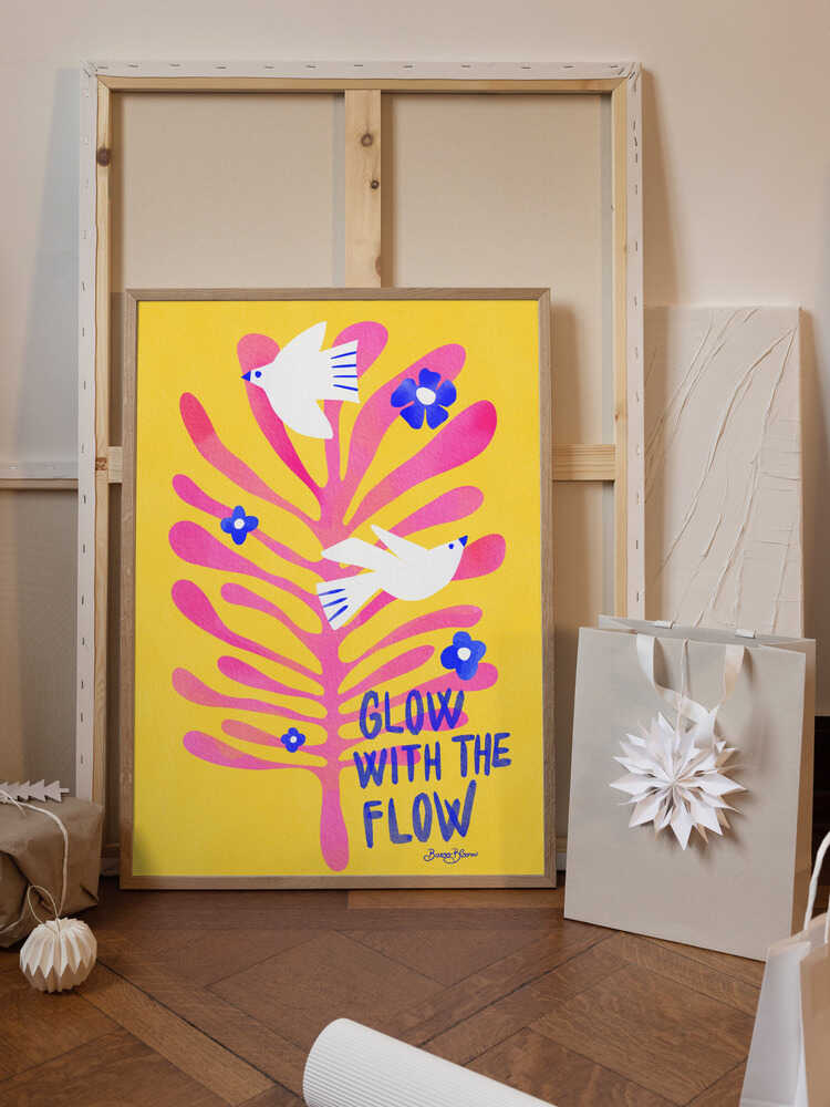 Birds - Glow with the Flow pink