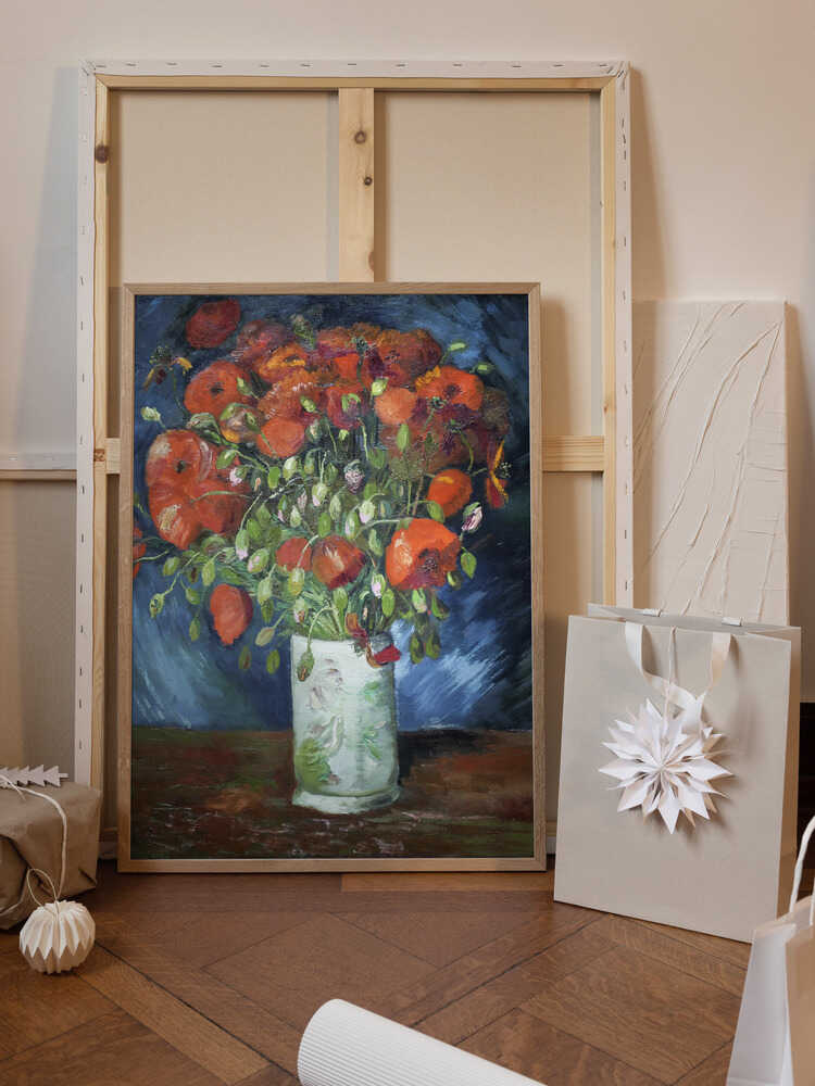 Vincent Van Gogh's Vase With Poppies (1886)