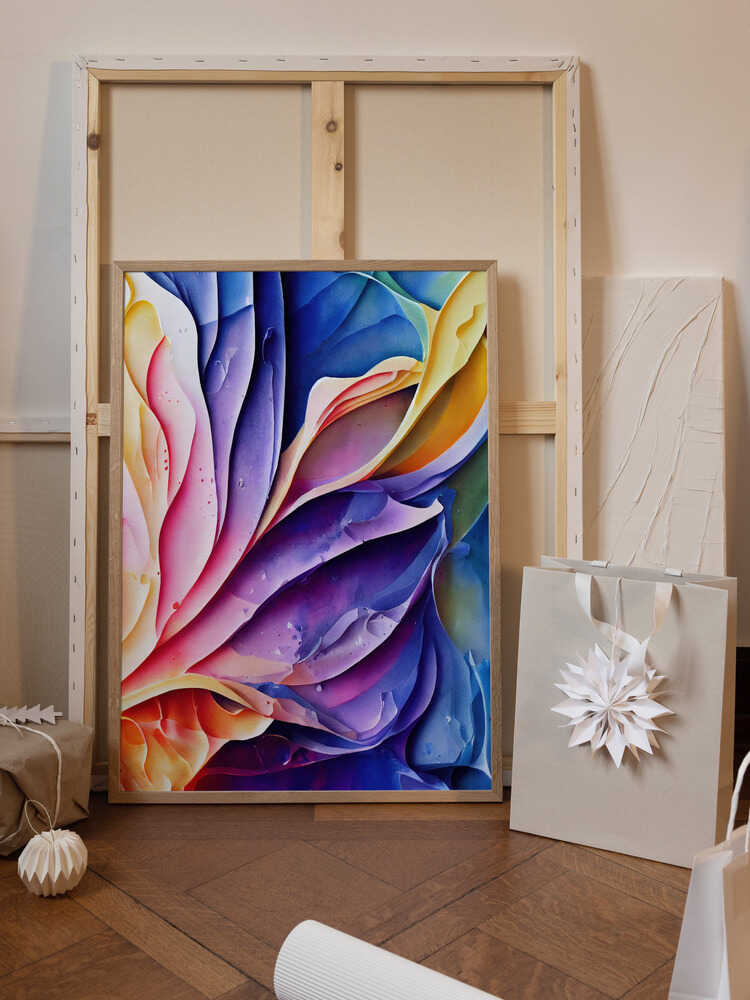 Colorful Petal Waves