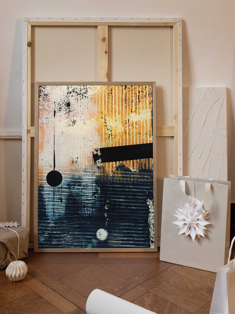 Abstract Artwork With Geometric Composition