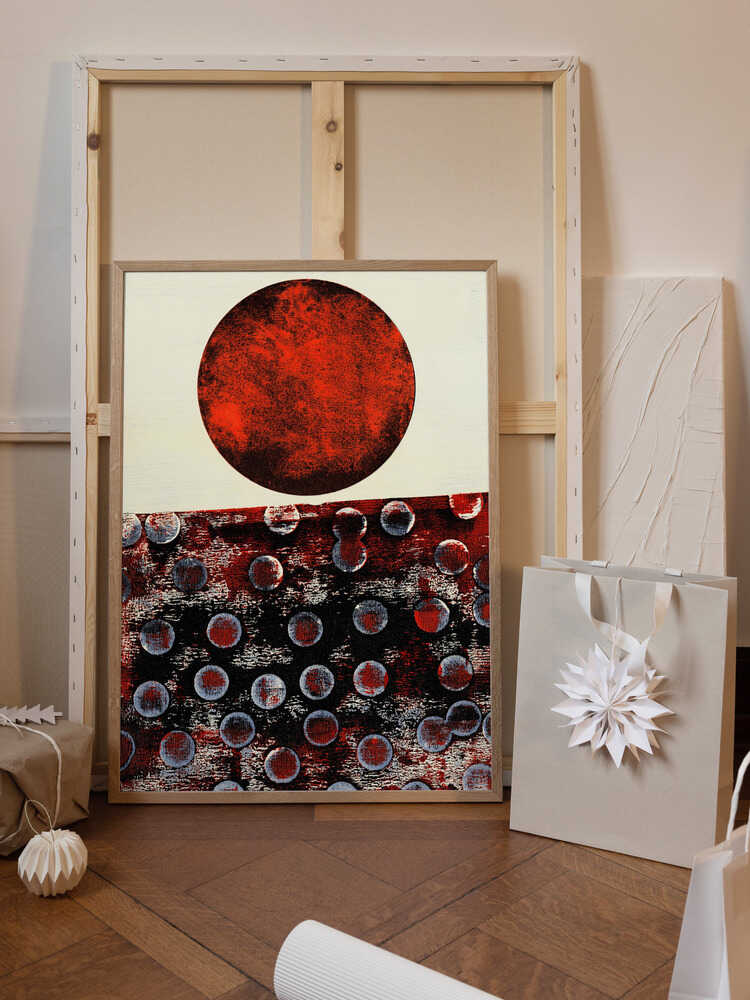 Abstract Artwork With Geometric Composition