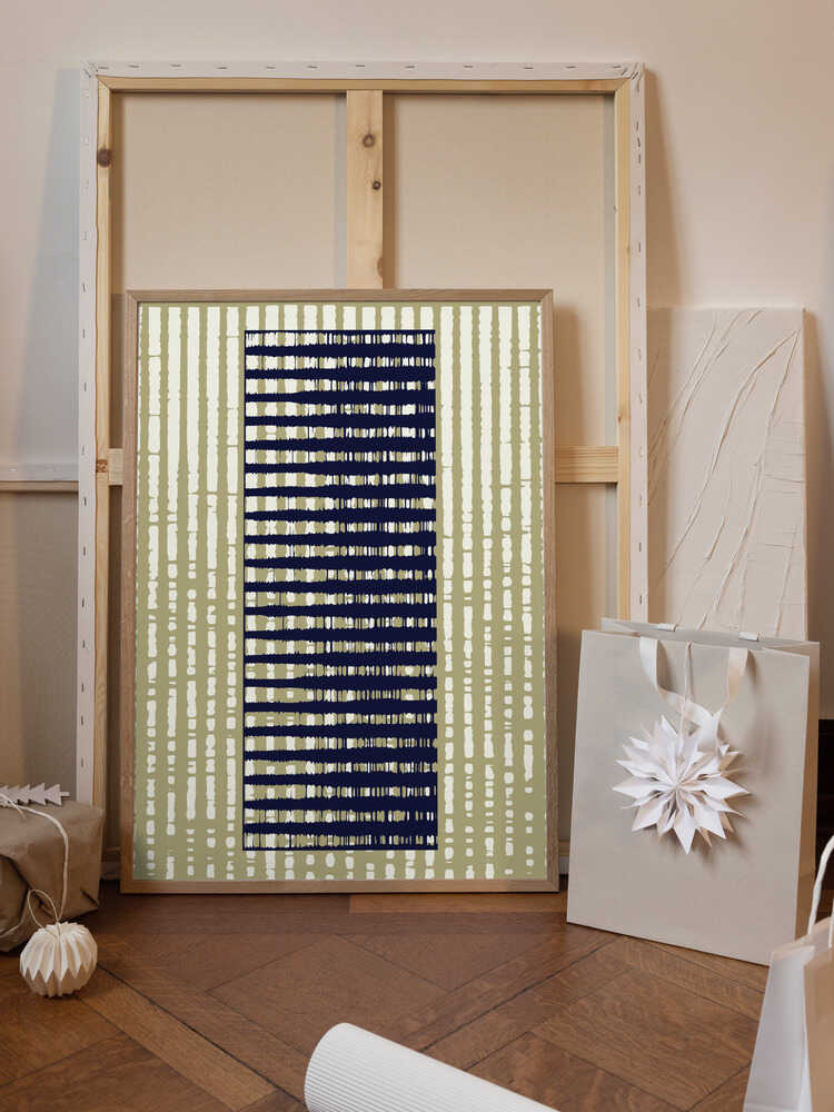 Geometric Pattern with Vertical Stripes