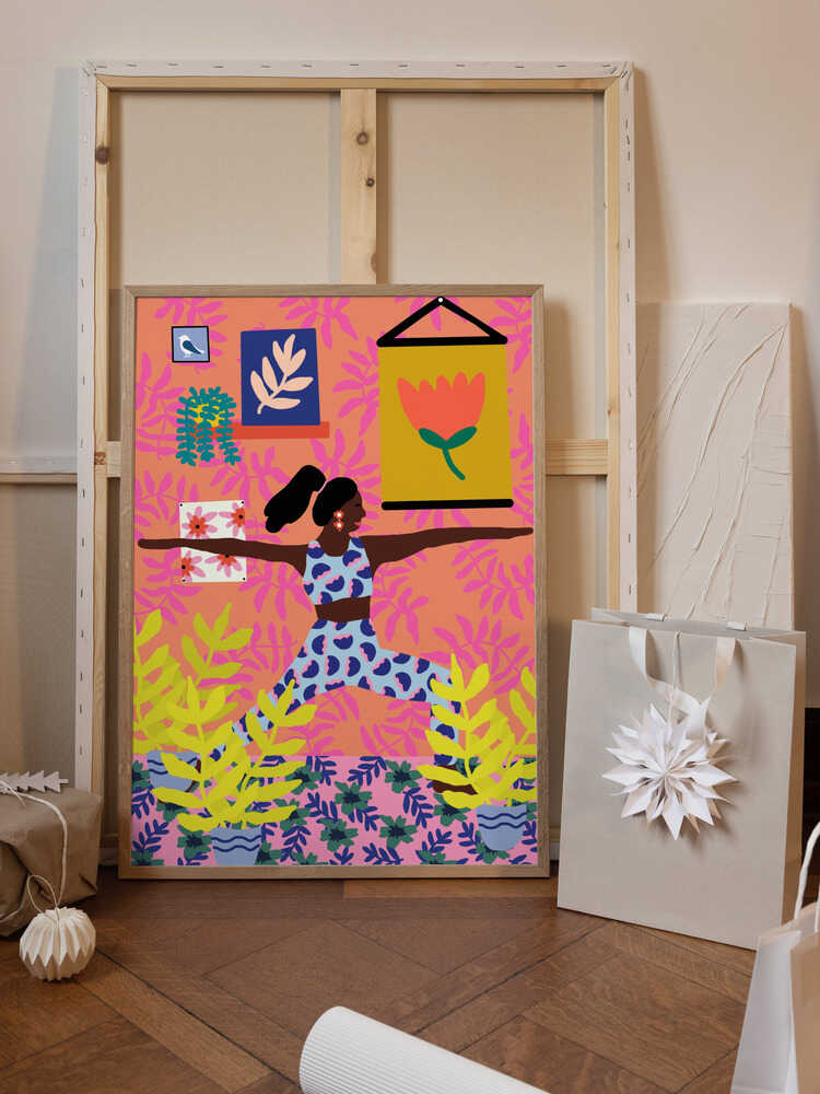 Yoga Warrior Position