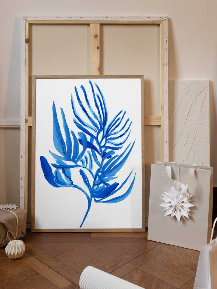 Blue Aquatic Plant Poster 6