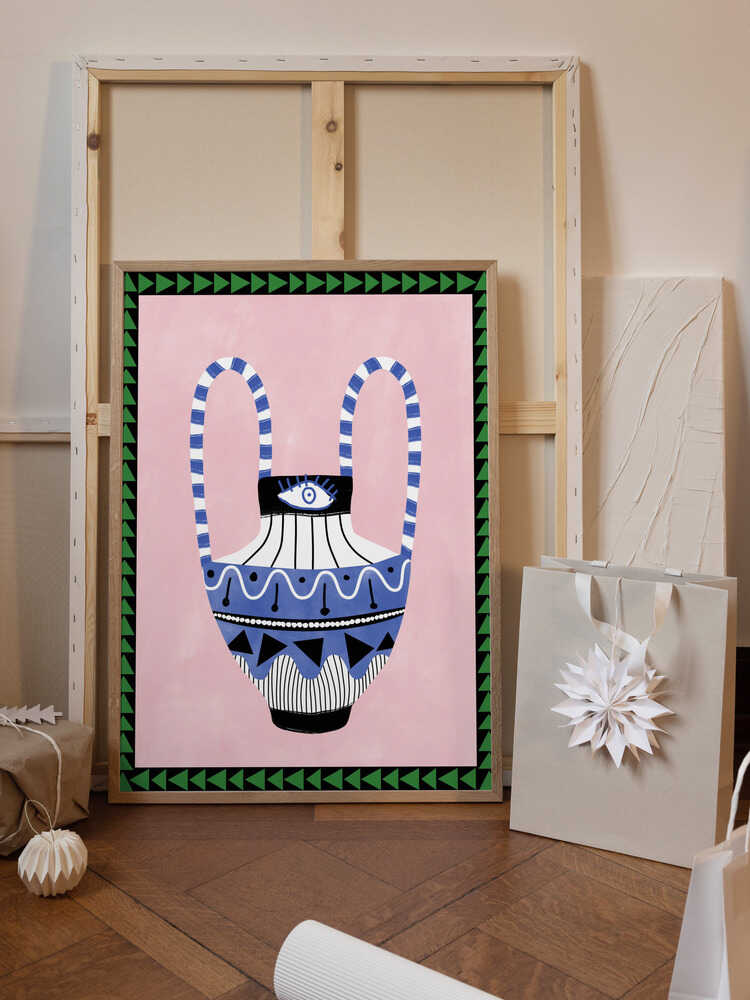 Colorful Geometric Vase