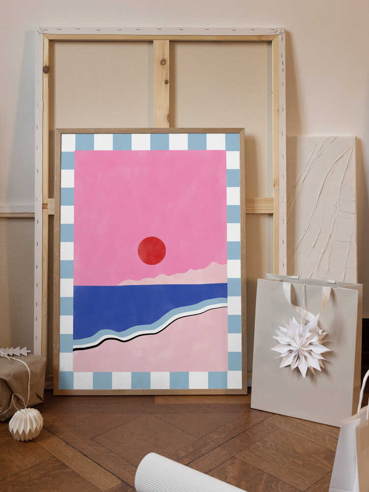 Minimalist Beach Scene