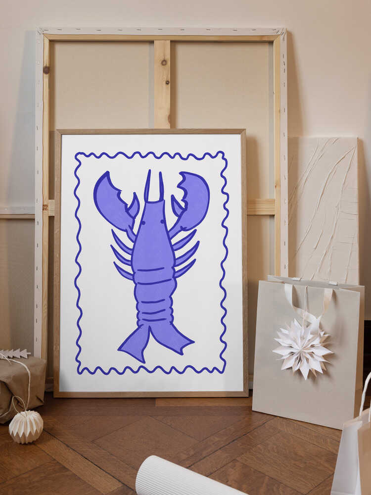 Purple Lobster Stamp