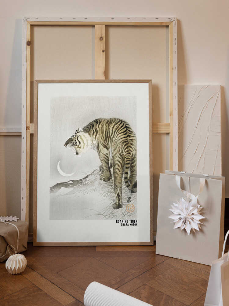 Roaring Tiger Art Poster