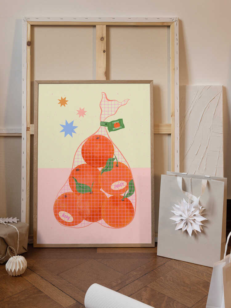 Fresh and Ripe Oranges