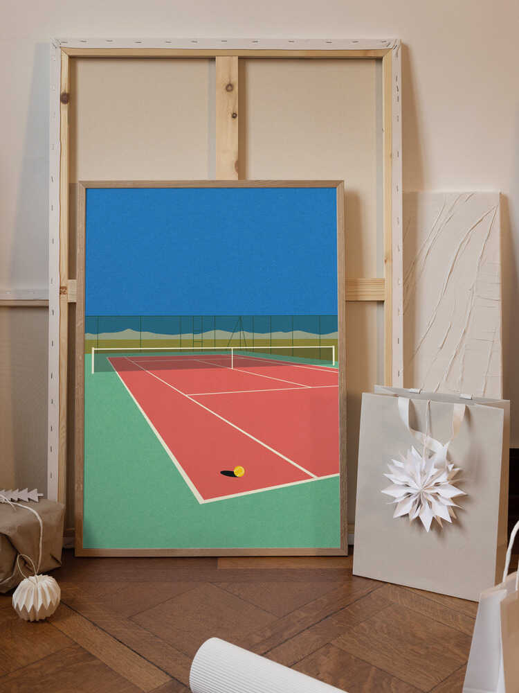 Tennis Court In the Desert