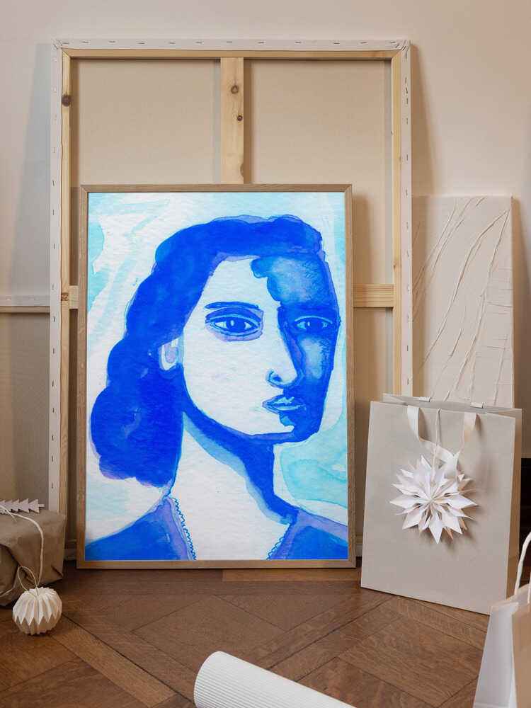 The deep thinker blue