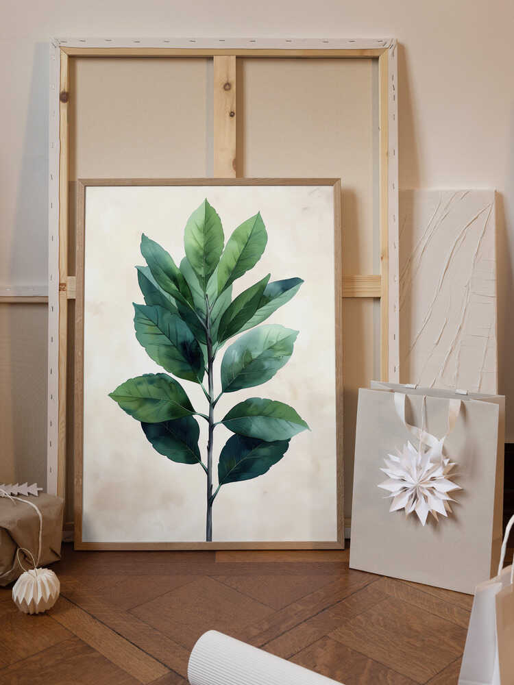 Nature Flowers and Leaves Watercolor Art (107)