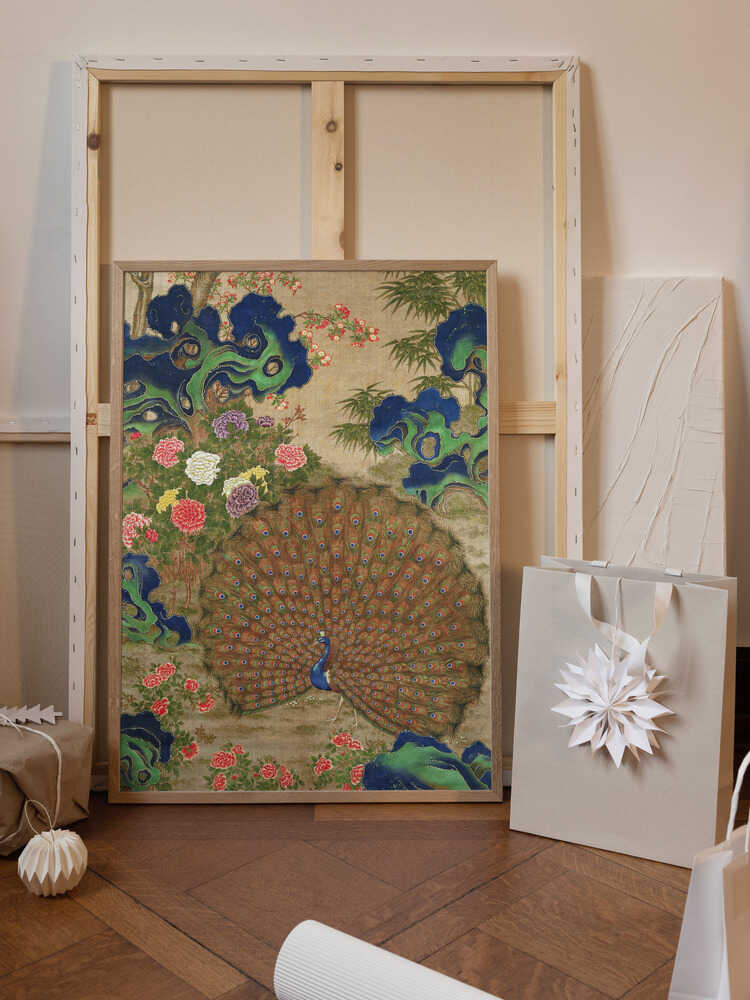 Chinese Peacock and Flowers (17th Century)