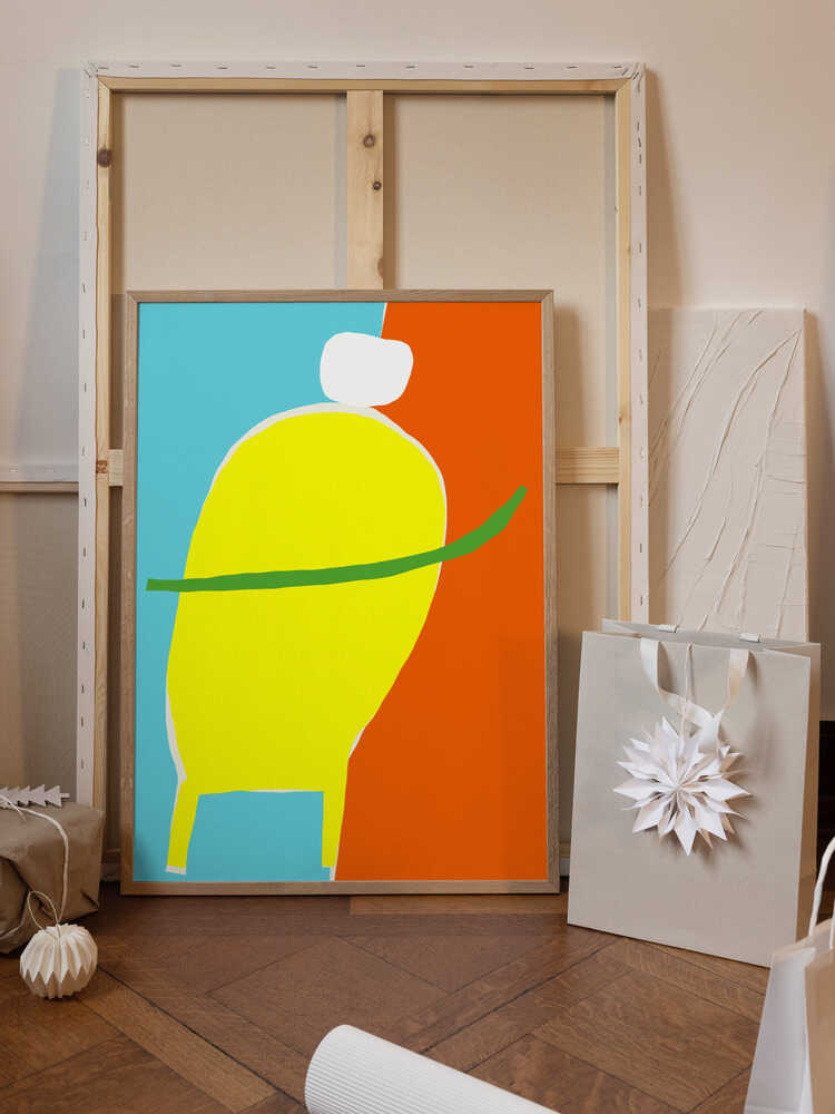 Shapes and white silhouette