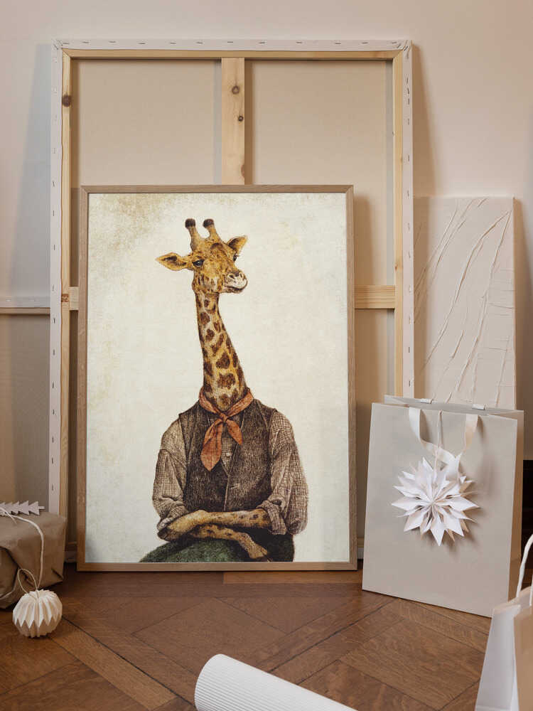 Giraffe With A Human Body