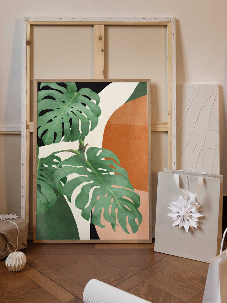 Tropical Leaves  Abstract Art