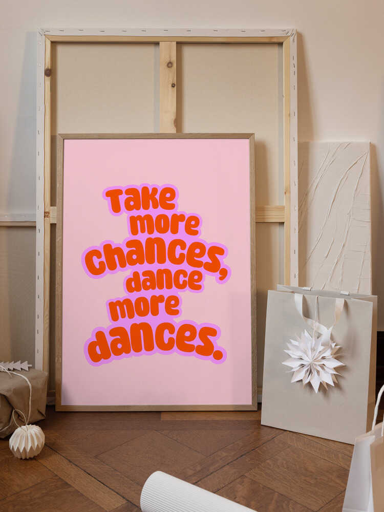 Dance more dances- rose/red