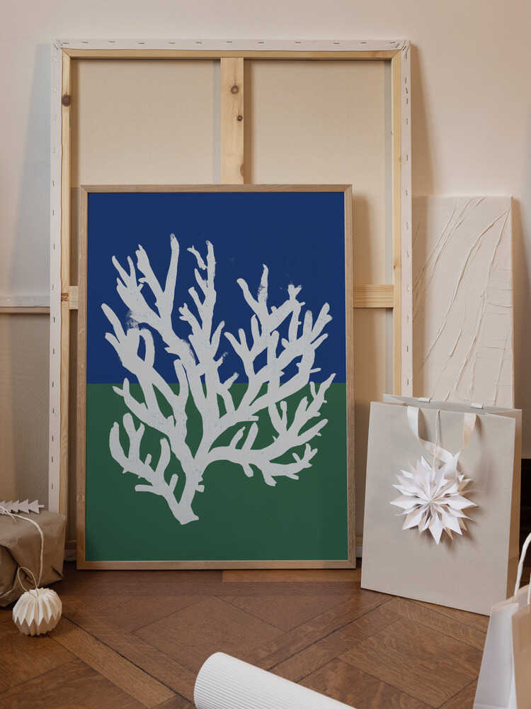 White Coral Silhouette