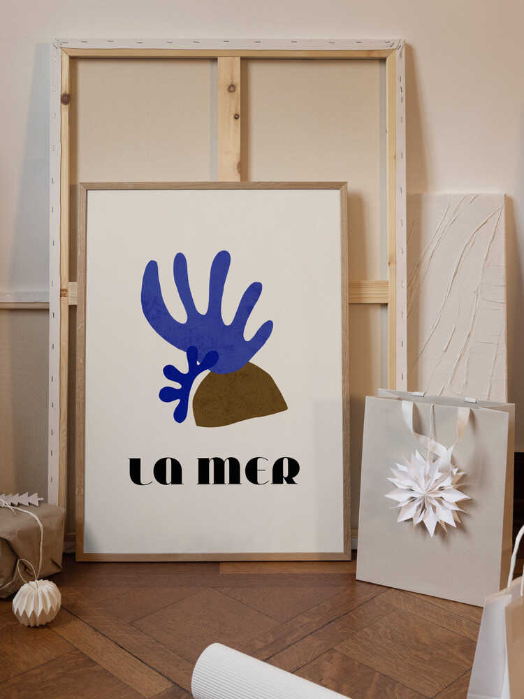 La Mer Abstract Ocean Poster No. 01