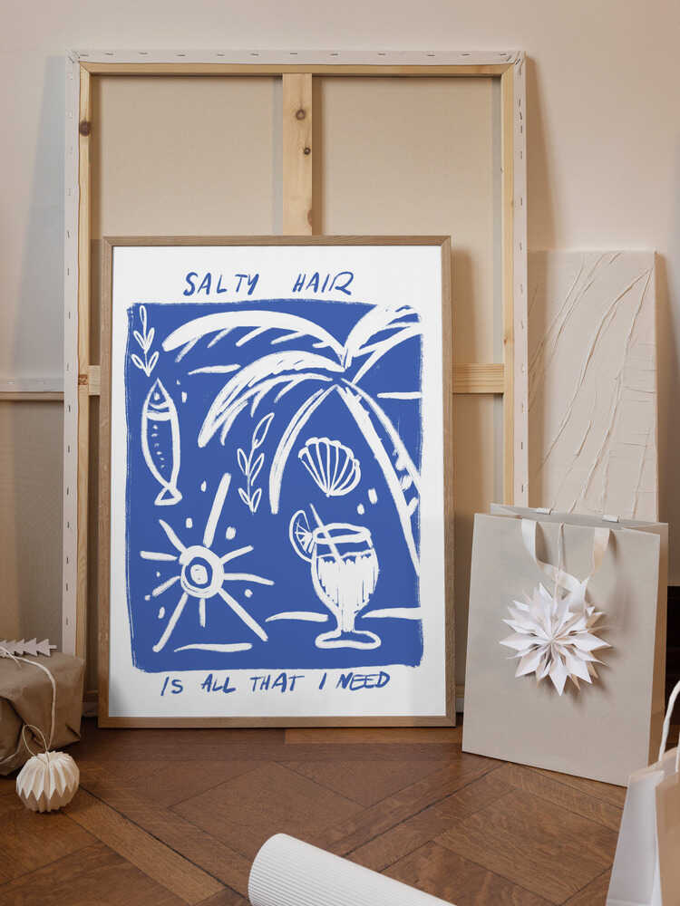 Salty Hair Poster