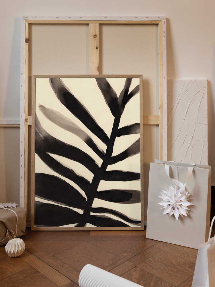 Branches in Black and Beige I