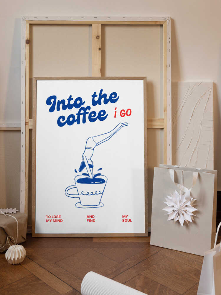 Into the coffee i go