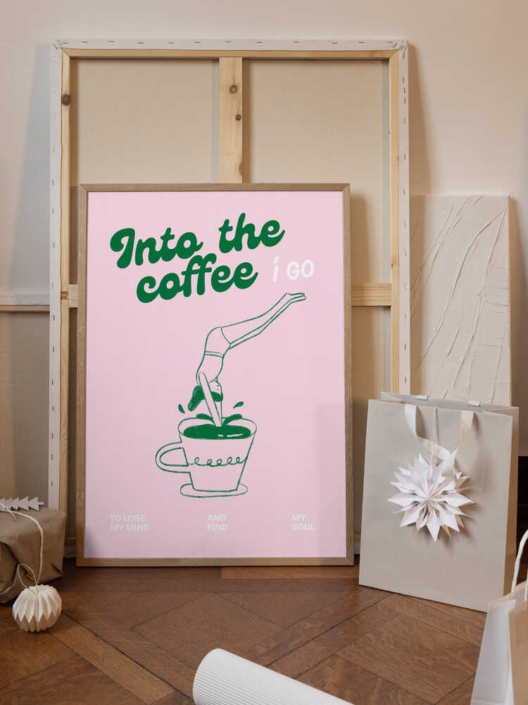 Into the coffee i go...