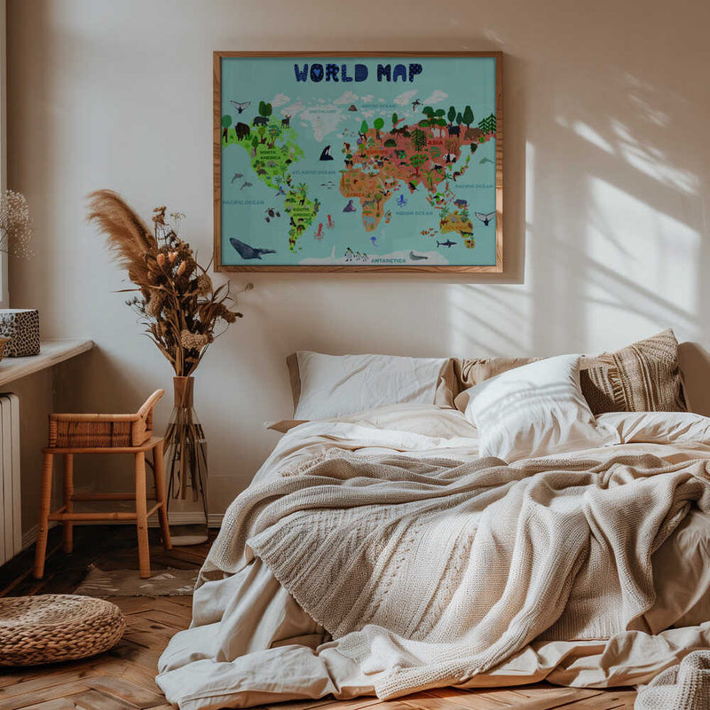 World map for kids